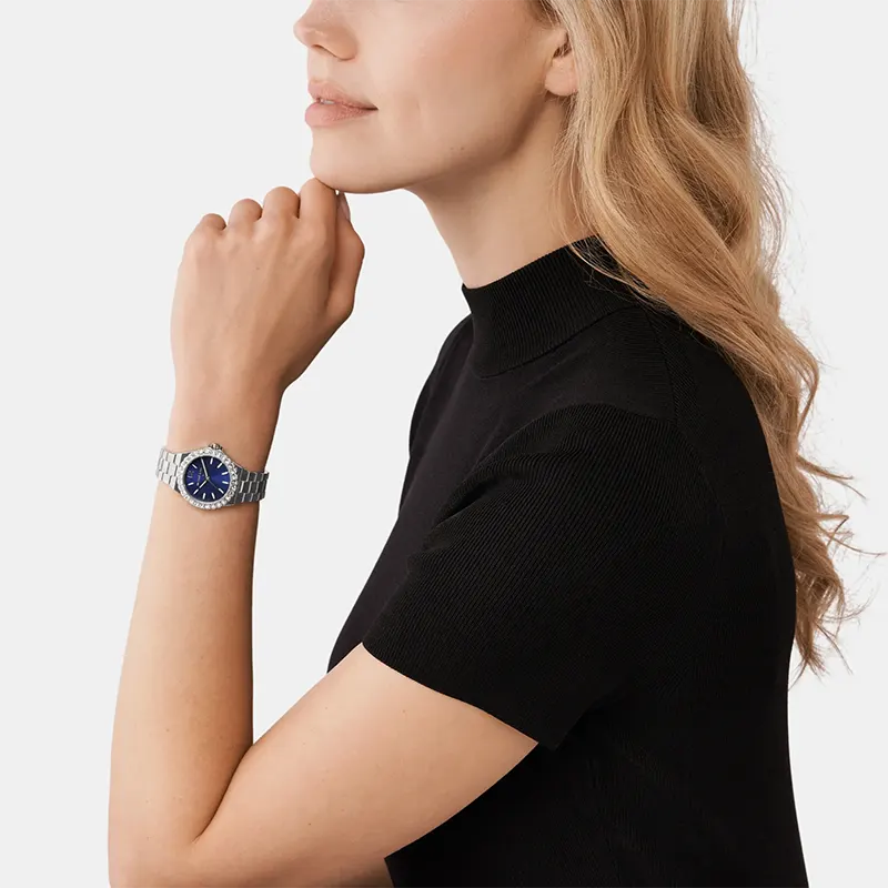 Michael Kors Mini Lennox Blue DIal Dress Ladies Watch- MK7397